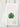white cotton tea towel with green monstera leaf watercolor print