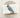 French linen dish towel with watercolor painting of blue Steller's jay bird