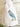 Blue Steller's jay bird on white linen half apron