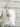 white canvas market bag with watercolor painting of lily of the valley