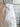 French linen apron with floral watercolor of geranium plant