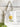 white cotton bag with sunflower watercolor art printed in Canada