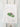 Chickadee on green leaves art print on white organic kitchen towel.