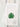 white cotton tea towel with green monstera leaf watercolor print