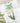 Green Botanical and Glacier Lily French Linen Tea Towel set of 2
