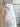 French linen apron with floral watercolor of geranium plant