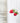 red wild strawberry art on white linen tea towel printed in Canada