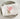 French linen tea towel with watercolor print of pink rose