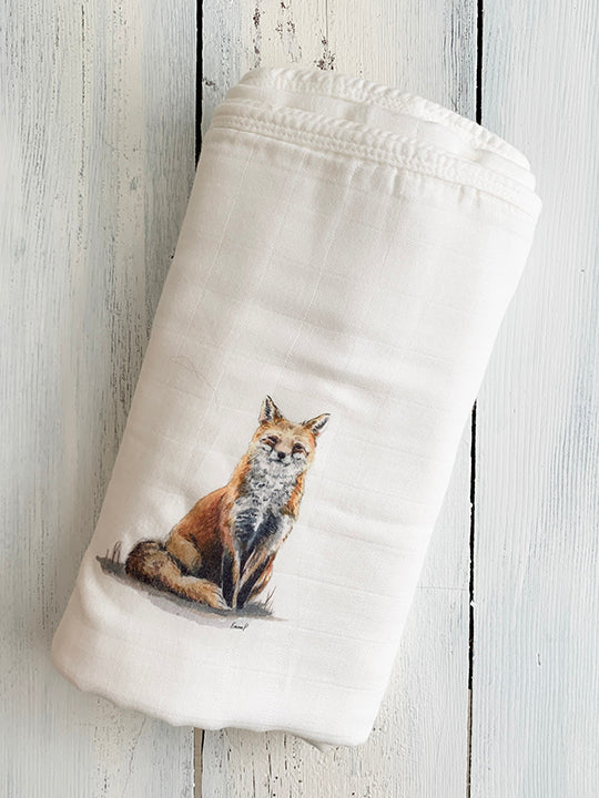 Baby Blanket with Fox