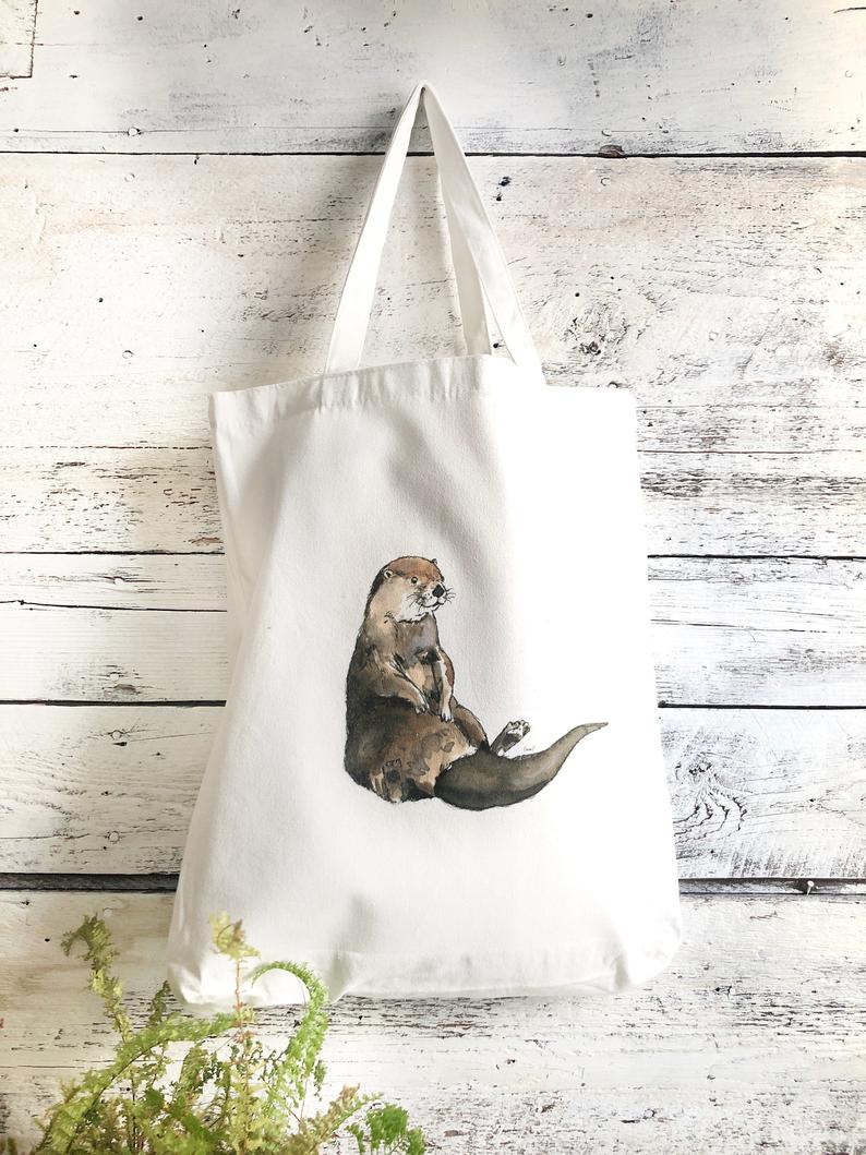 Otter Cotton Market Bag