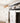 kitchen stove with white linen decorative tea towel featuring penguin