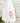 French linen cafe apron with large pink peony blossom