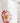 white cotton canvas market bag with larbe blossom peony flower