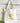 white cotton bag with sunflower watercolor art printed in Canada